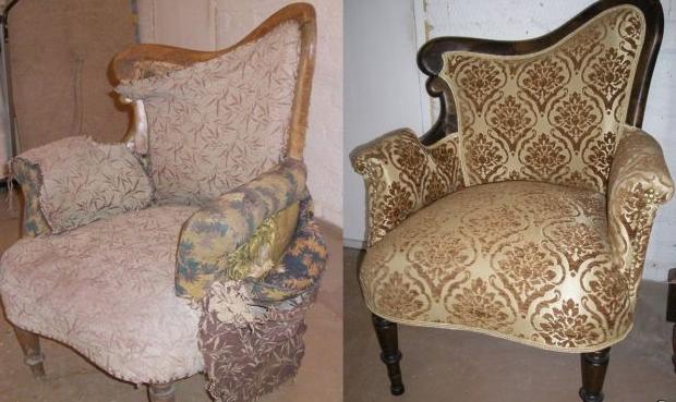 Реставрация старого кресла - итоги, сравнения, видео. Реставрация мебели в Москве.